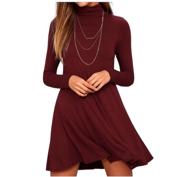 Lulus Dresses & Skirts - Lulus "Sway, Girl, Sway!" Swing Dress - Wine Red Size XS